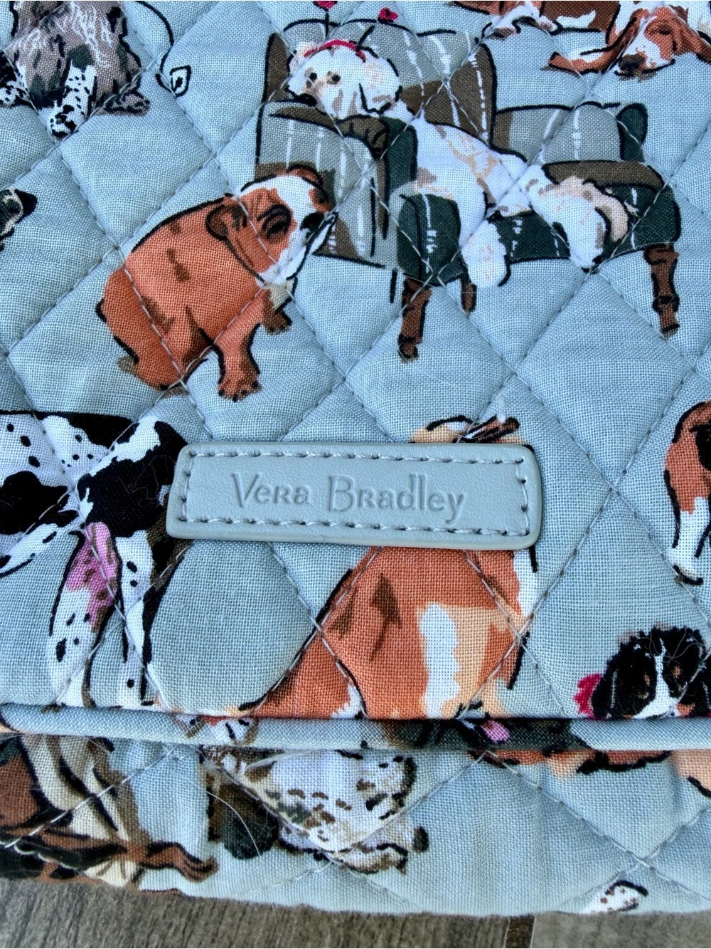 Vera Bradley Trio Zip Hipster Crossbody Bag Purse Dog Best In Show Quilted NWT - Picture 3 of 14